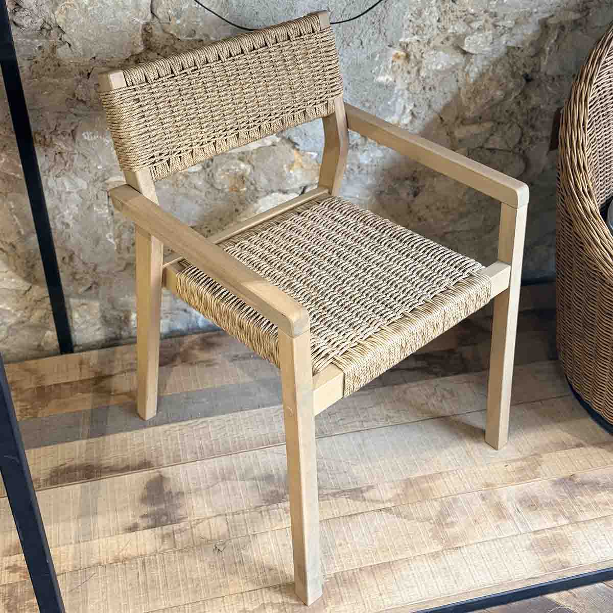 CHAISE BOIS EXTÉRIEUR