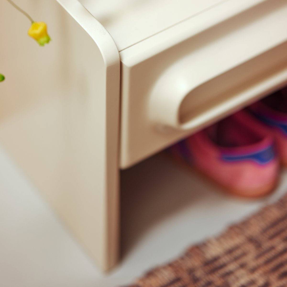 CONSOLE BASSE CRÈME