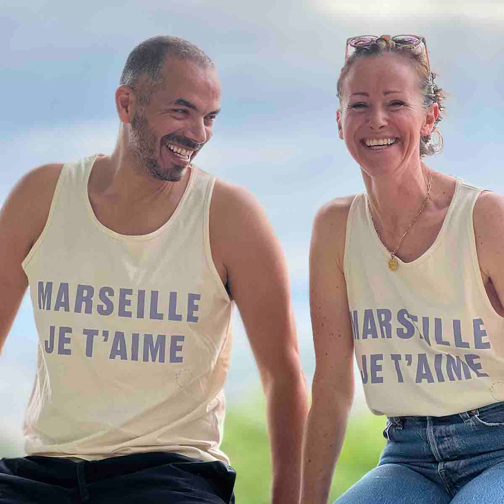 DÉBARDEUR  MARSEILLE JE T'AIME - NATUREL