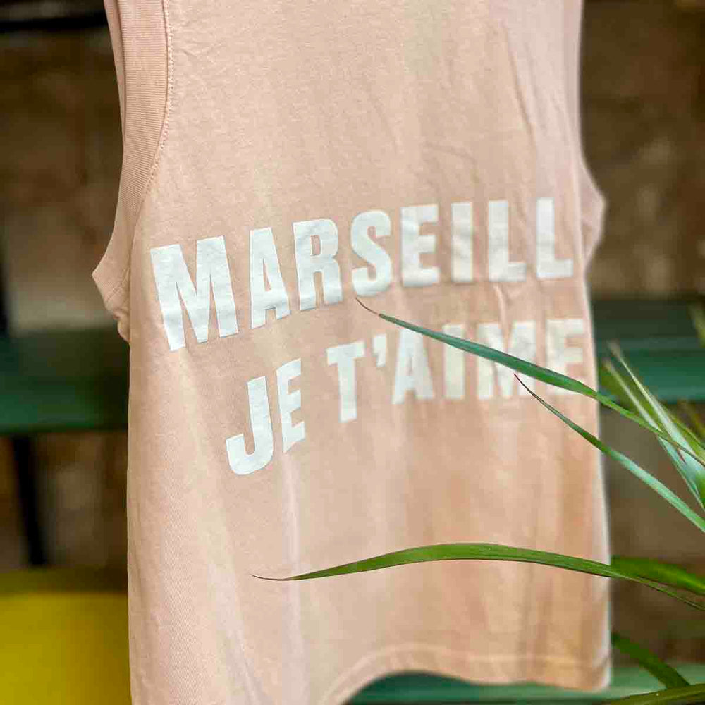 
                      
                        DÉBARDEUR  MARSEILLE JE T'AIME - PÊCHE
                      
                    