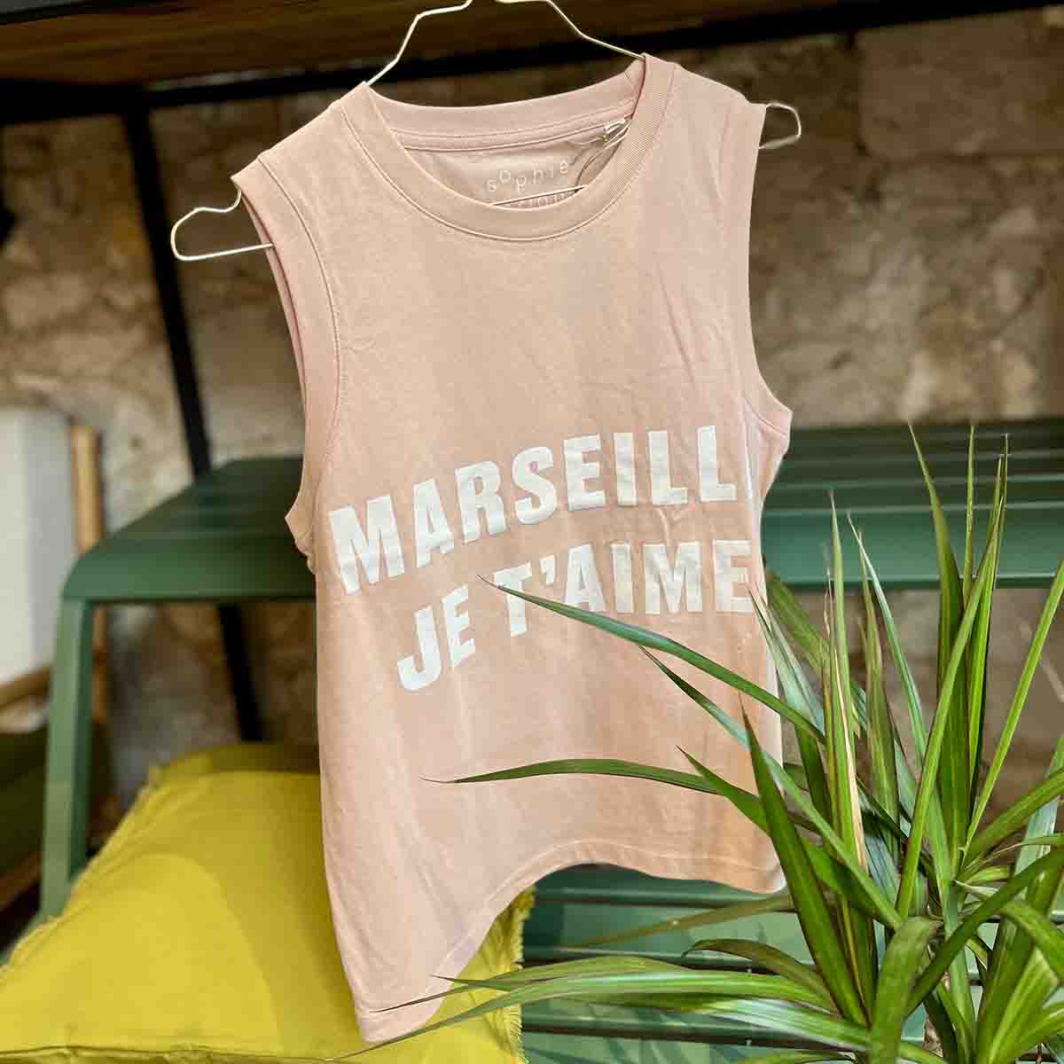 DÉBARDEUR  MARSEILLE JE T'AIME - PÊCHE