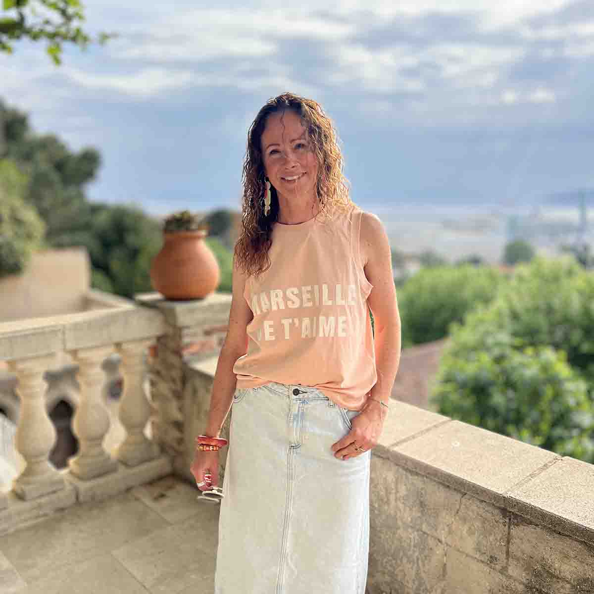 DÉBARDEUR  MARSEILLE JE T'AIME - PÊCHE