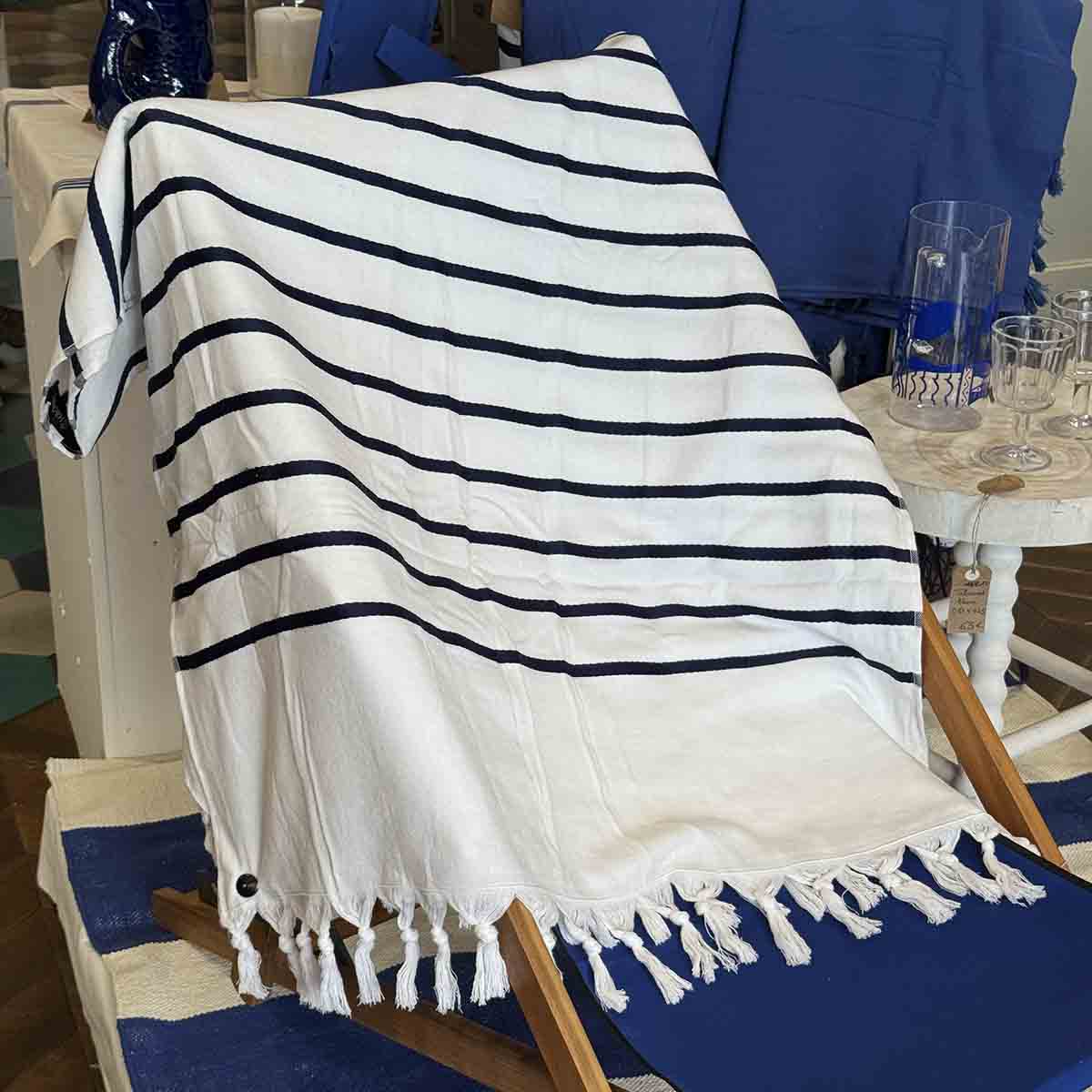 DRAP DE PLAGE MARINIÈRE