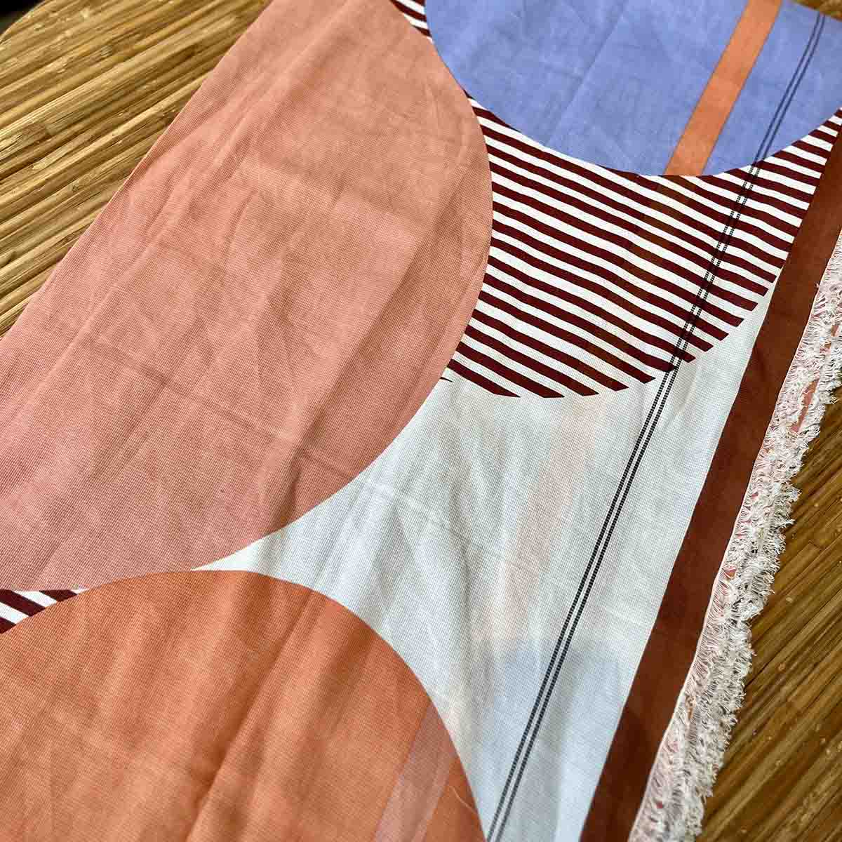 DRAP DE PLAGE ABSTRACT ROSE