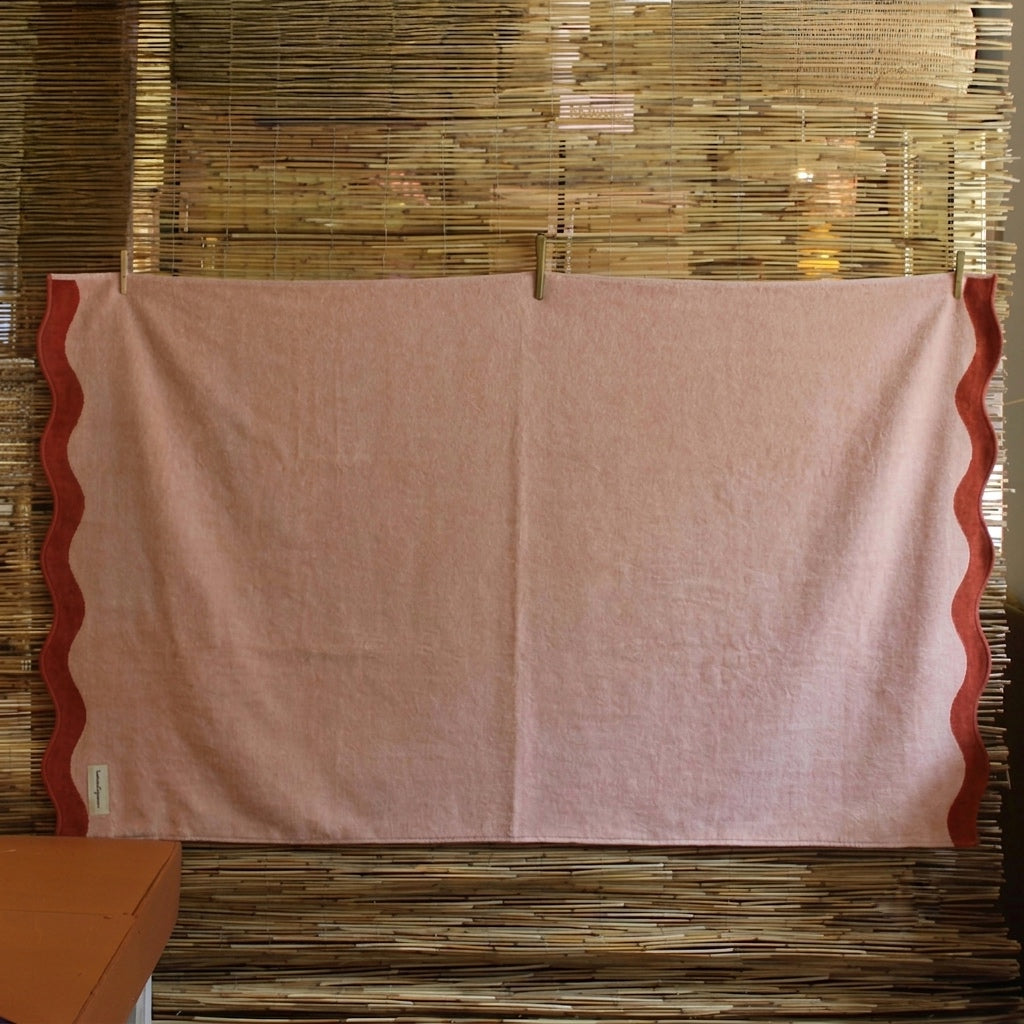 DRAP DE PLAGE RIVIE - ROSE