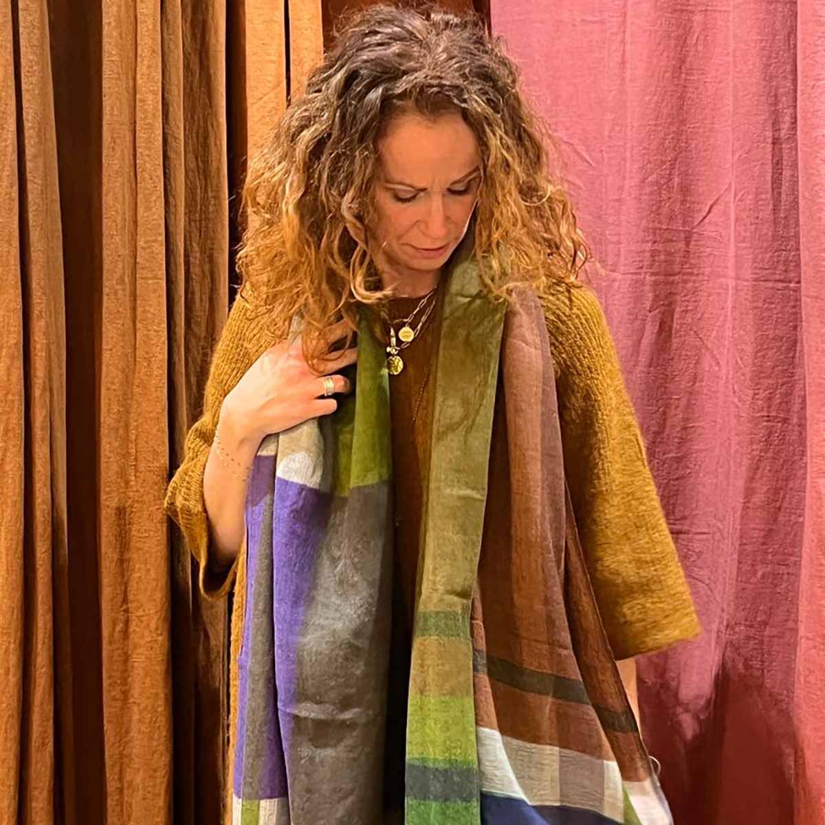 FOULARD DIVINE MOUSSE BRUN