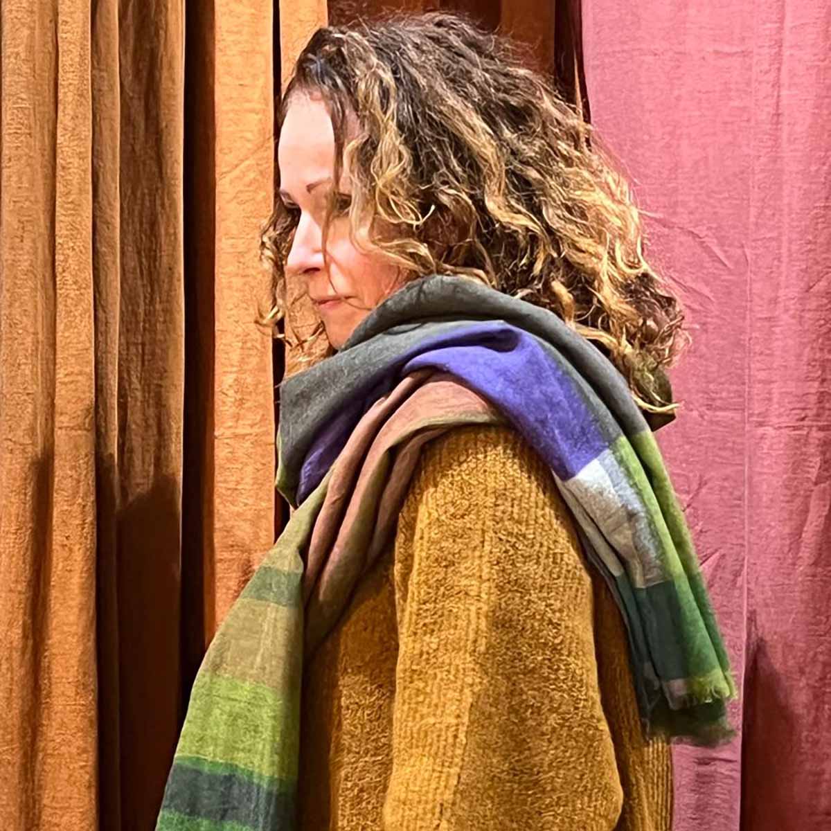 FOULARD DIVINE MOUSSE BRUN