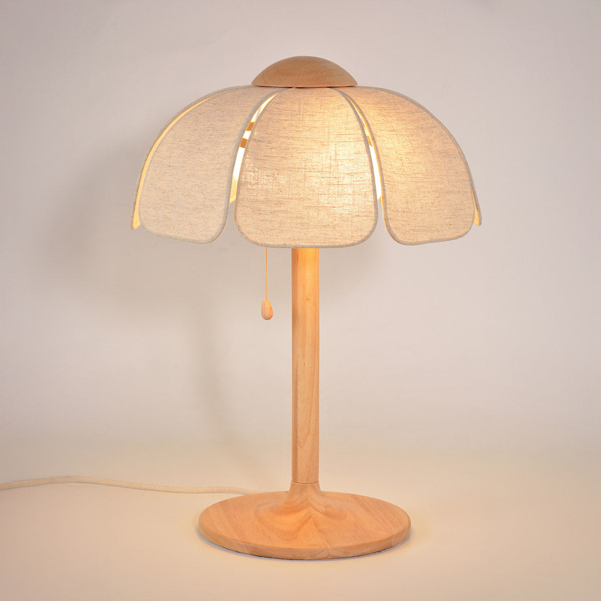 LAMPE À POSER COQUILLAGE - LIN