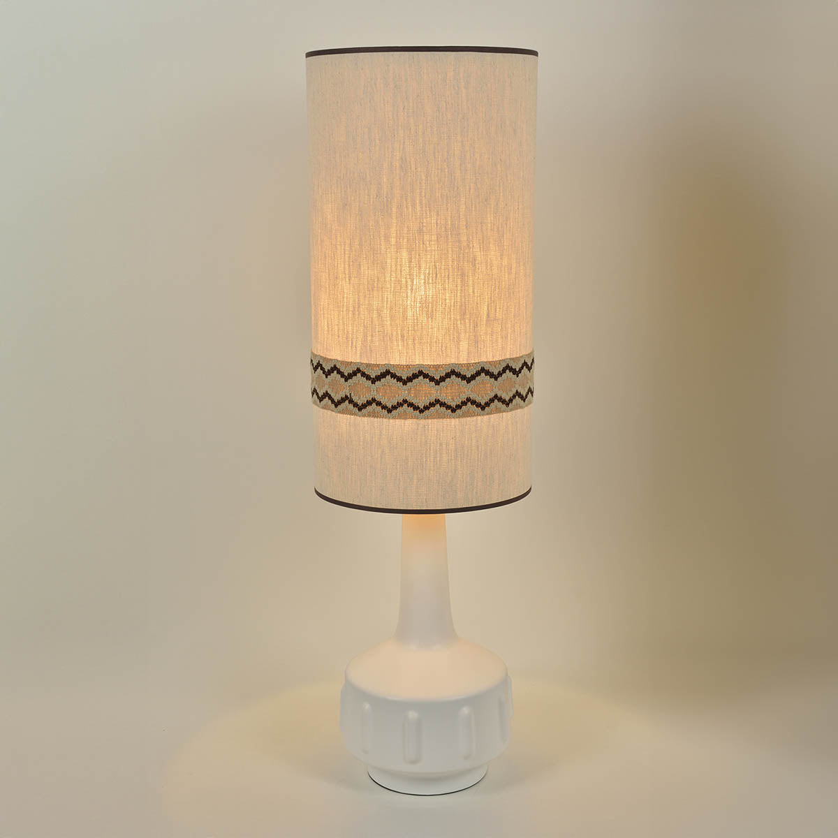 LAMPE À POSER JIMMY - BLANC/RUSTIC