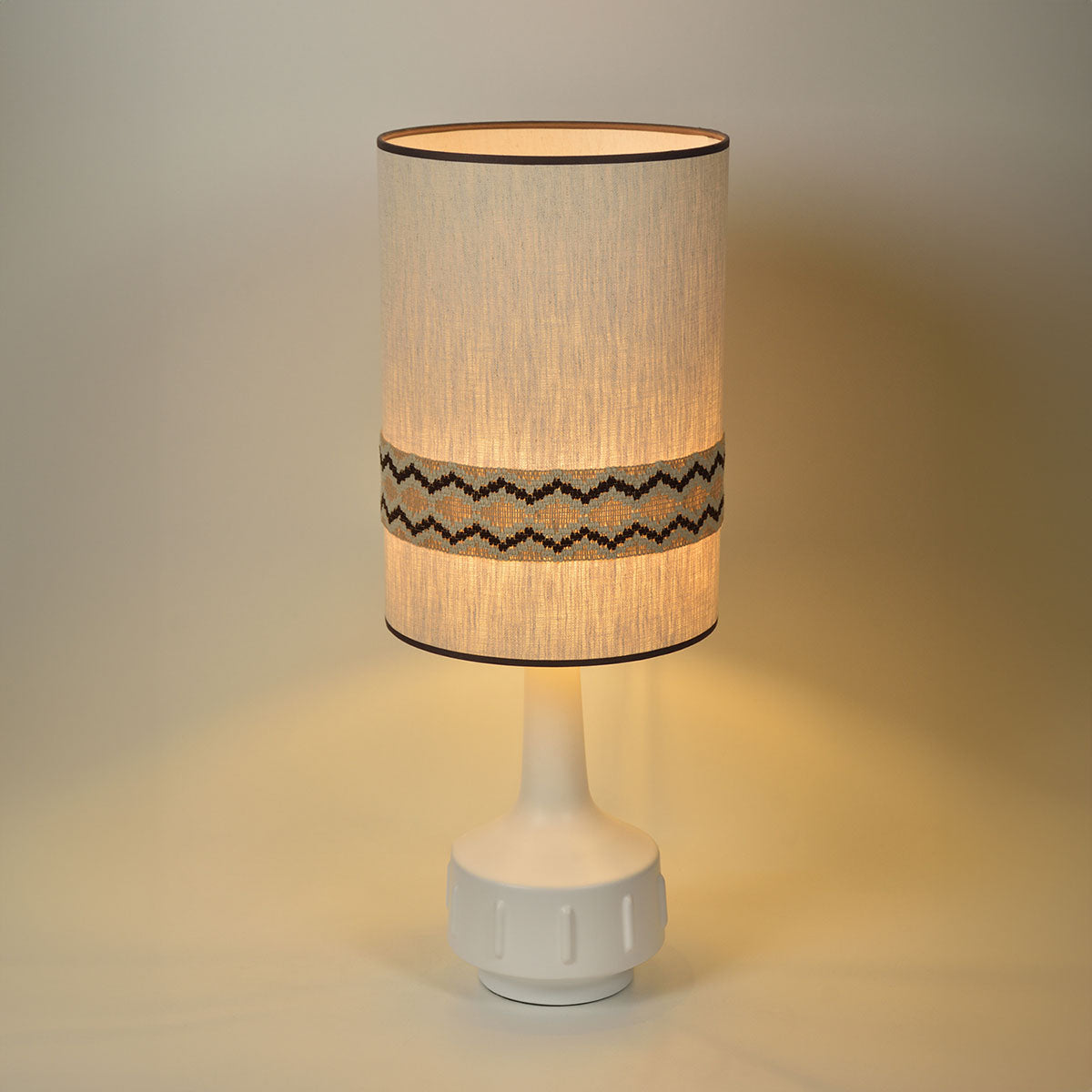 LAMPE À POSER JIMMY - BLANC/RUSTIC