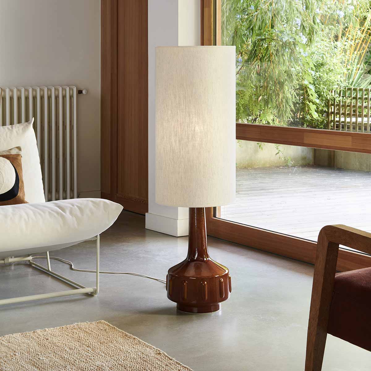 LAMPE À POSER JIMMY - BRUN