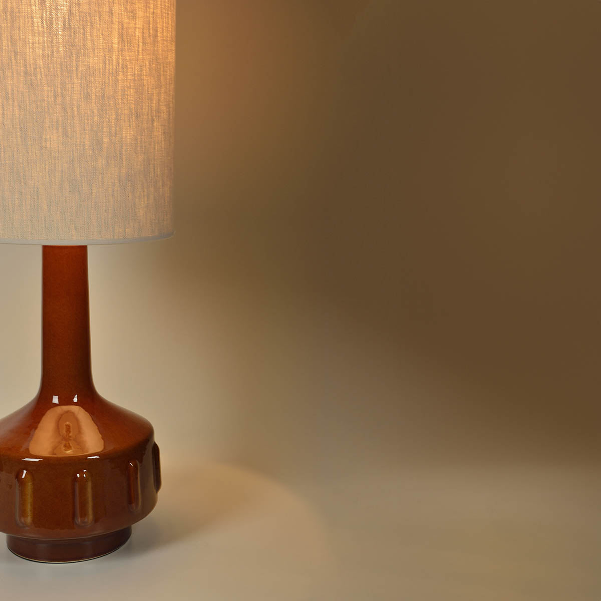 LAMPE À POSER JIMMY - BRUN