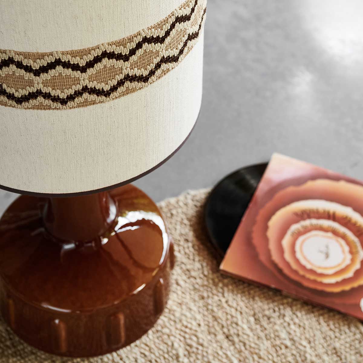 LAMPE À POSER JIMMY - BRUN/RUSTIC