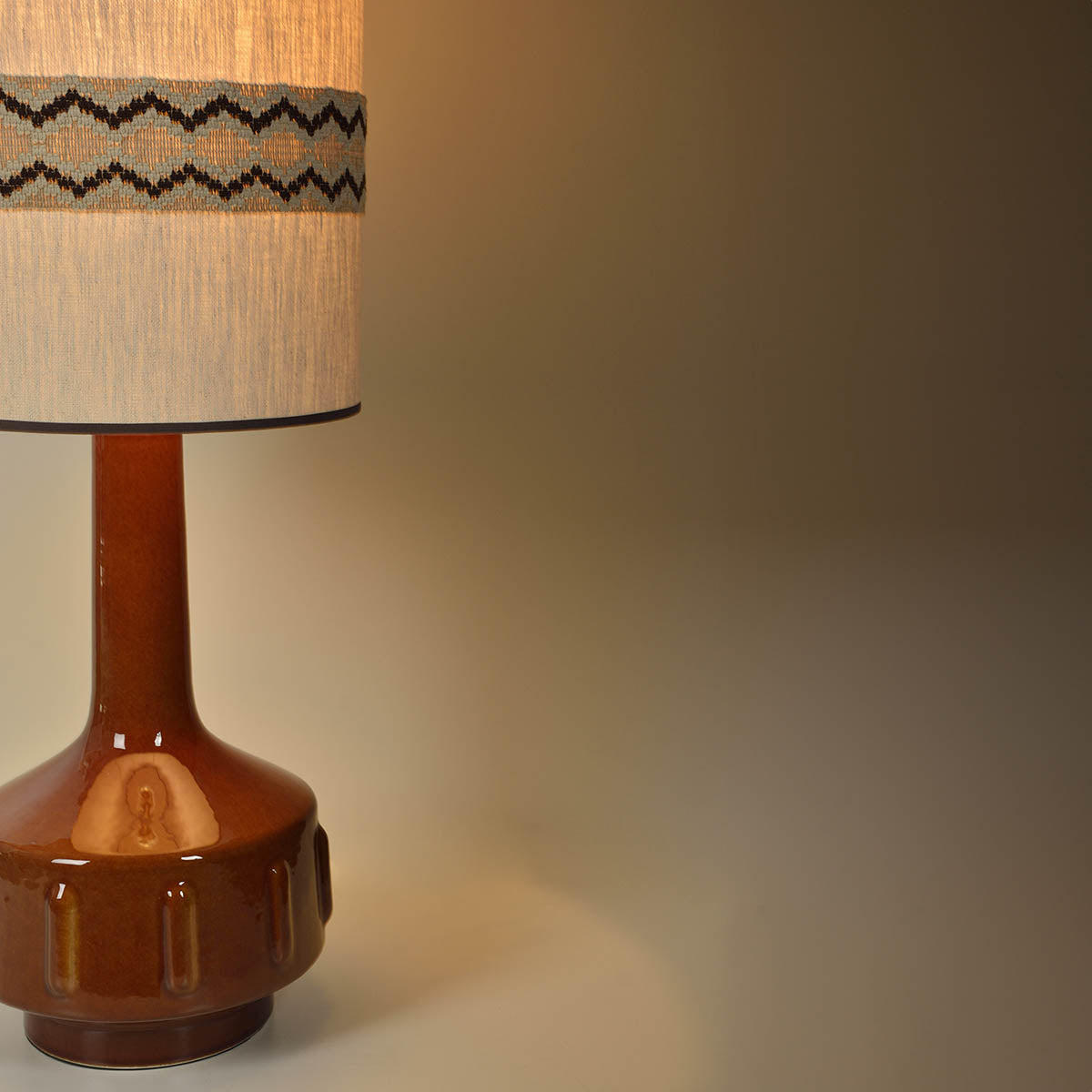 LAMPE À POSER JIMMY - BRUN/RUSTIC