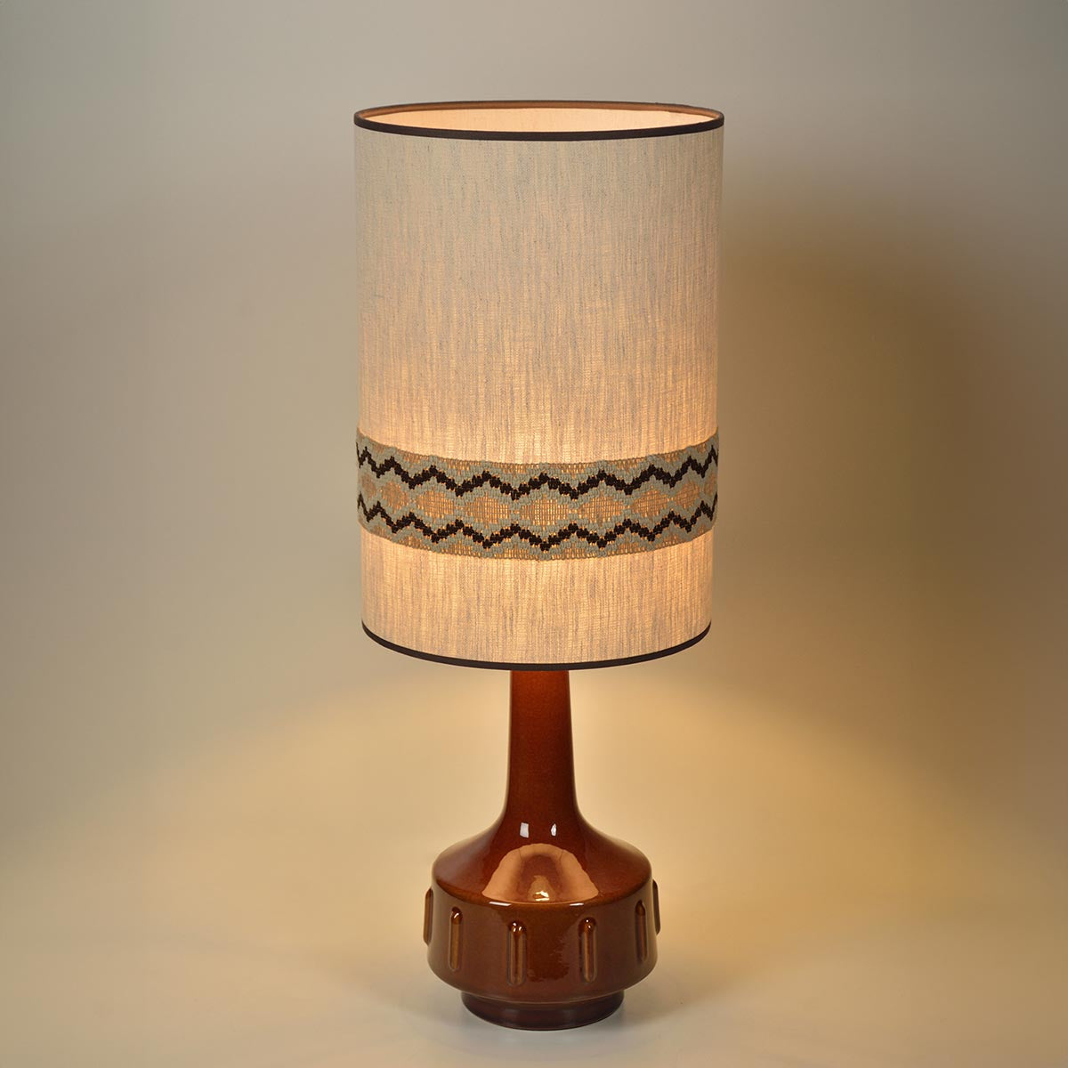 LAMPE À POSER JIMMY - BRUN/RUSTIC