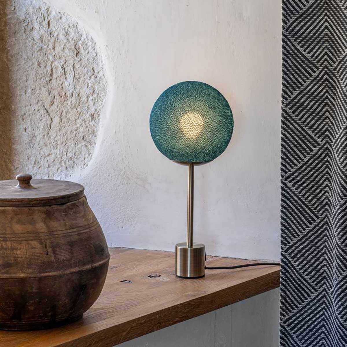 LAMPE APAPA BASE LAITON