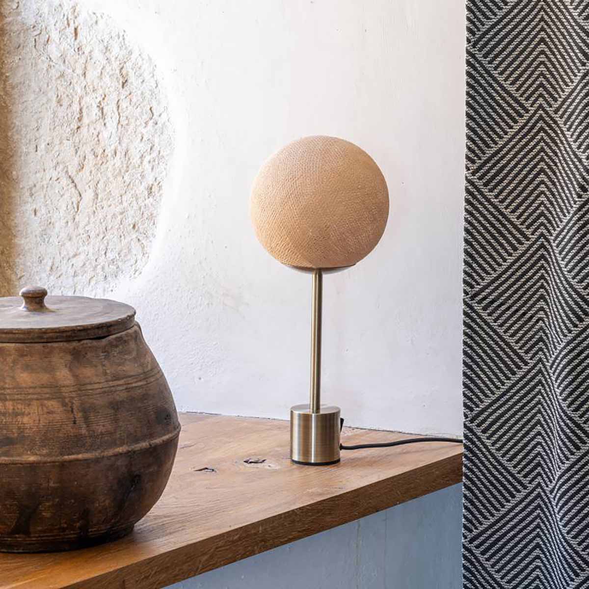 LAMPE APAPA BASE LAITON