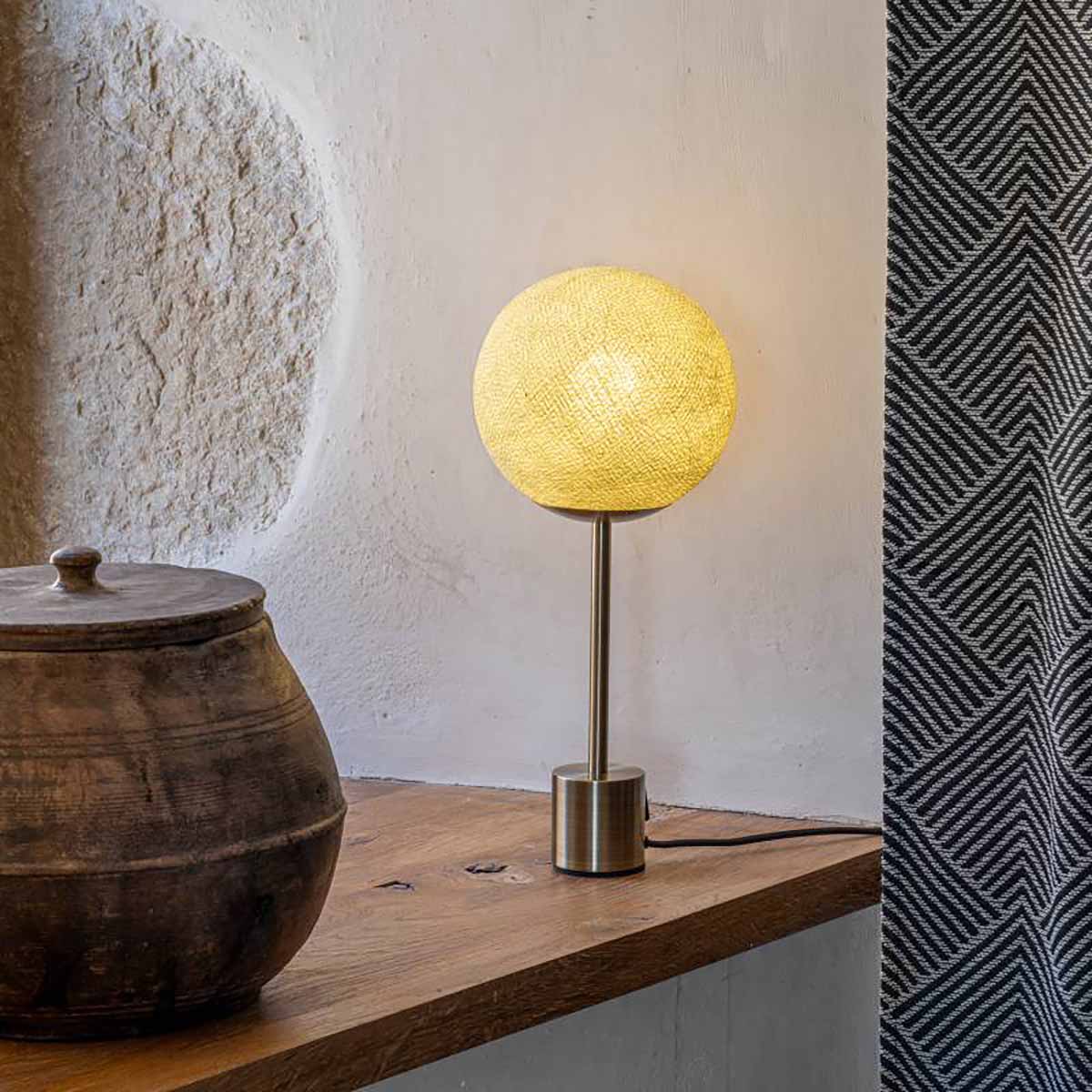 LAMPE APAPA BASE LAITON