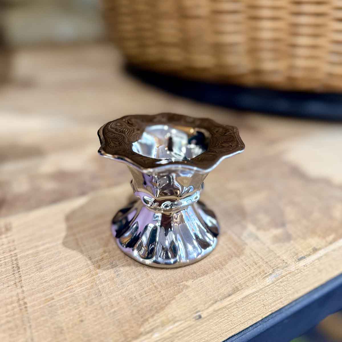 LOT DE 4 COQUETIER CHROME