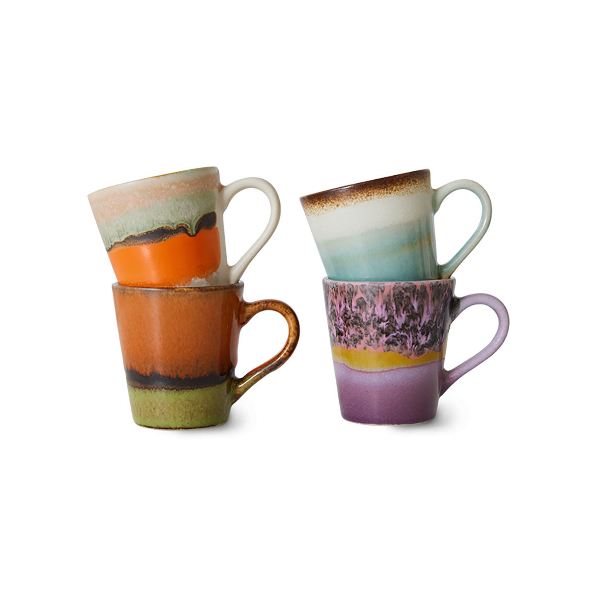 LOT DE 4 TASSES À EXPRESSO