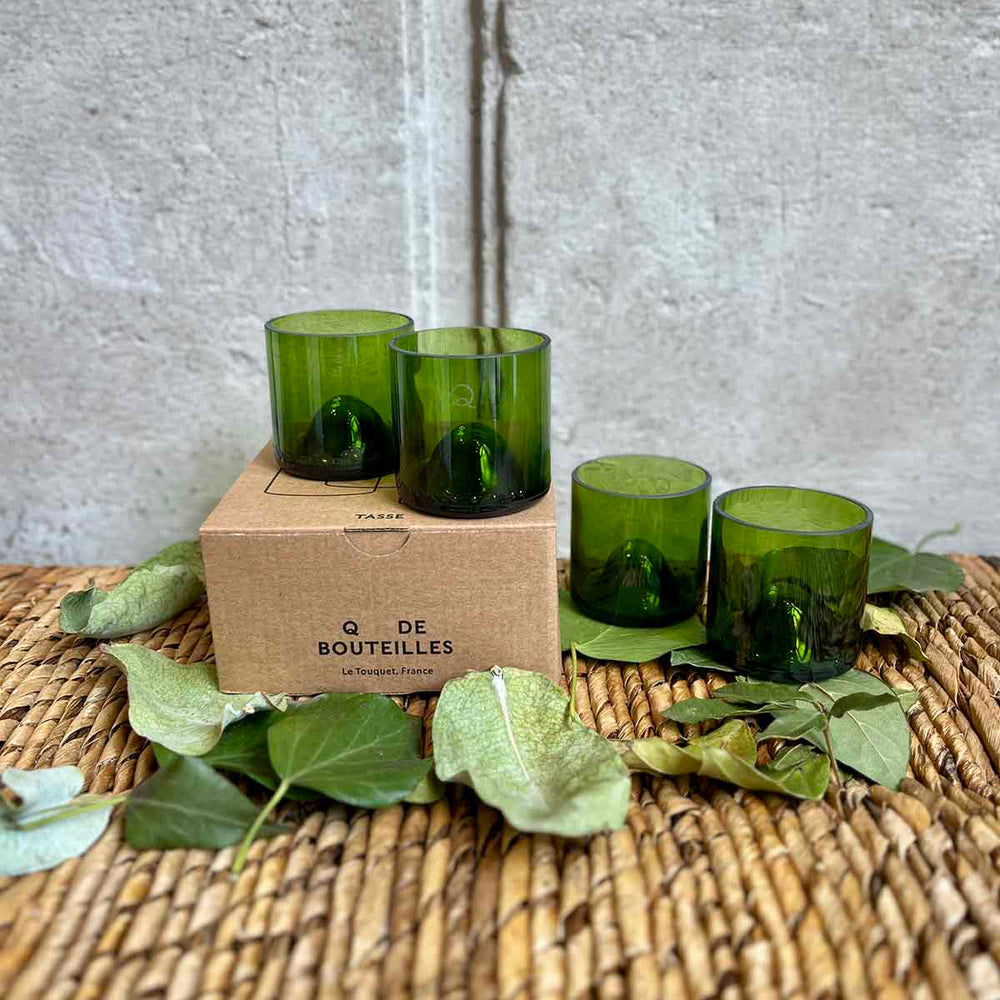 LOT DE 4 TASSES - VERT