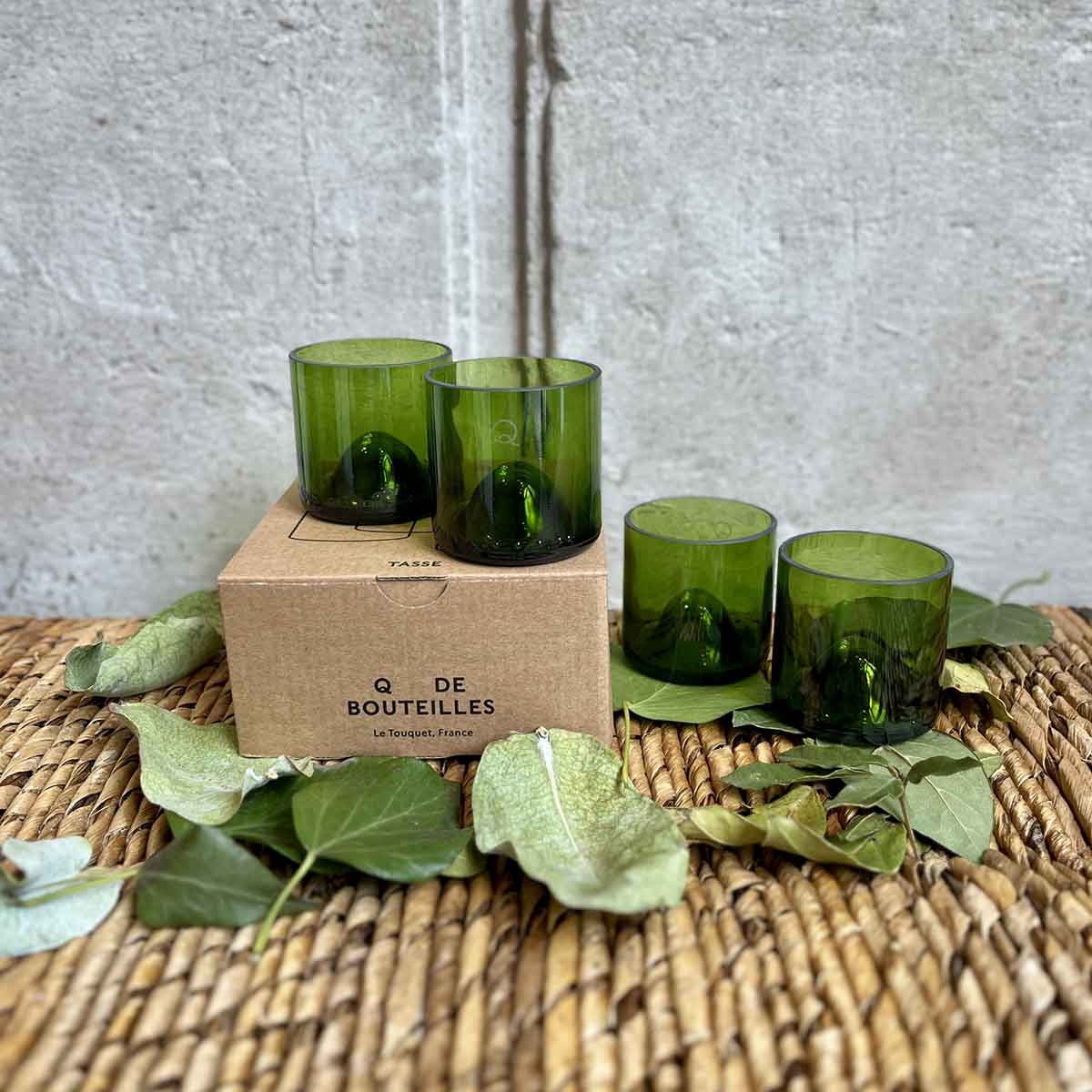 LOT DE 4 TASSES - VERT