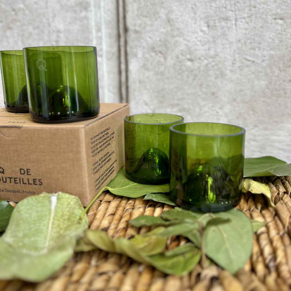 LOT DE 4 TASSES - VERT