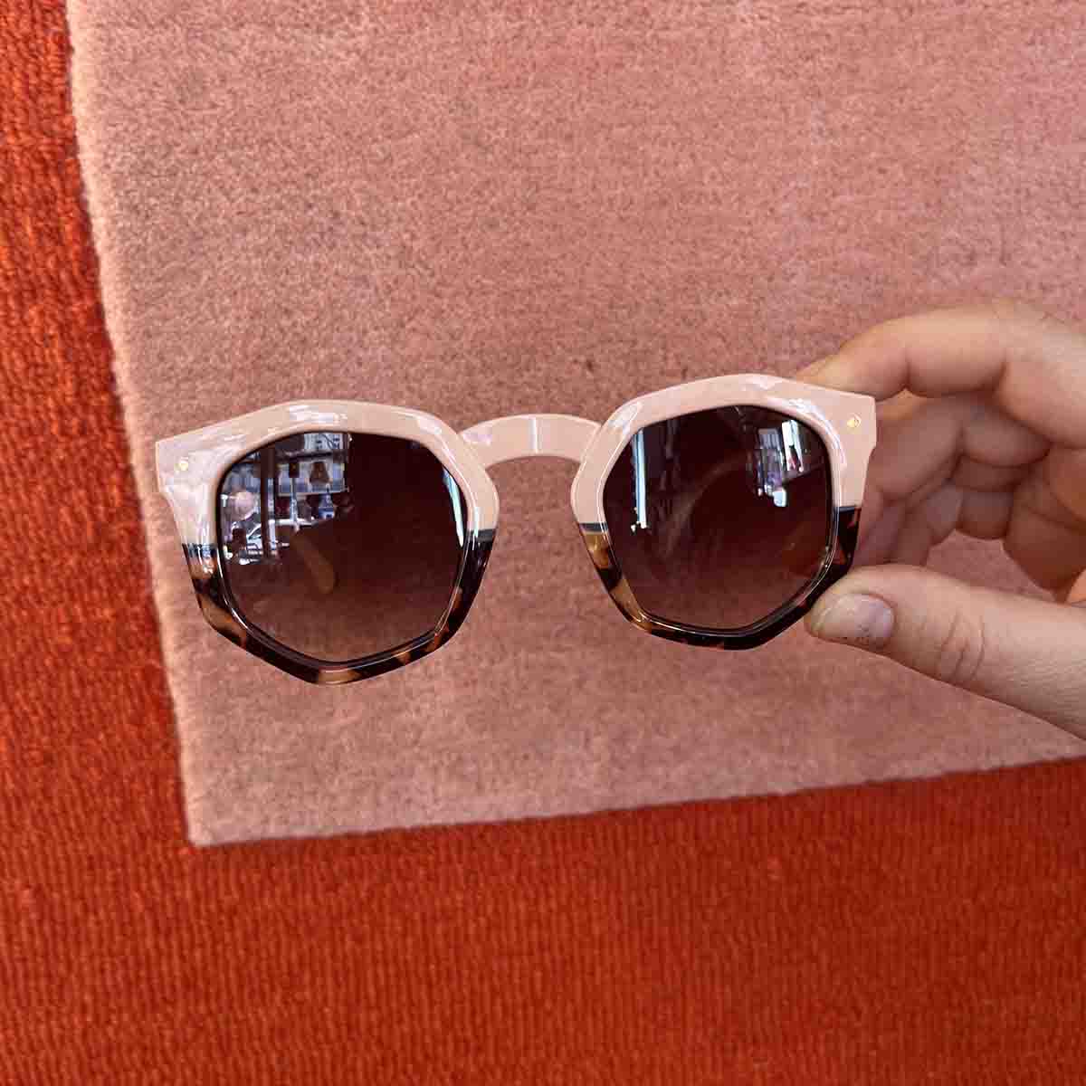 LUNETTE DE SOLEIL HEXA - AMANDE