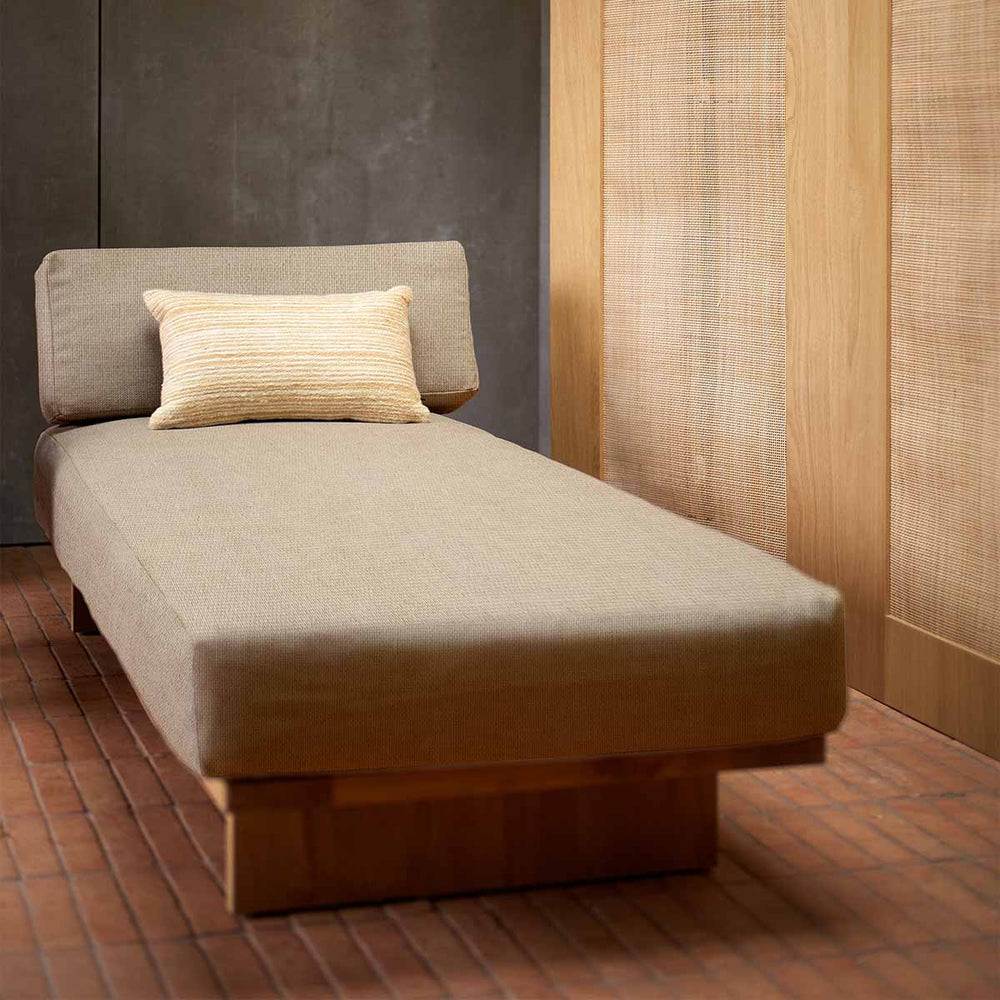 MERIDIENNE D'EXTÉRIEUR TISSU BEIGE