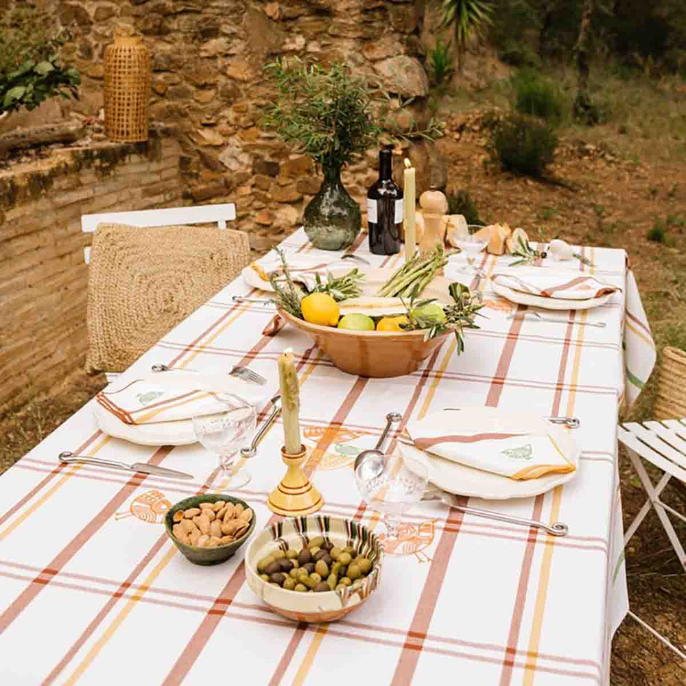 NAPPE BRODERIE OISEAU