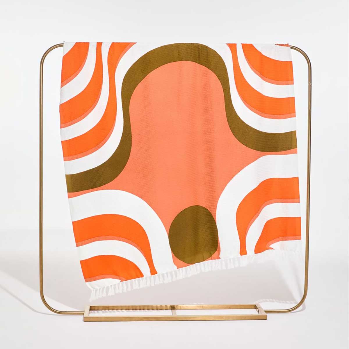 DRAP DE PLAGE NEBULEUSE ORANGE