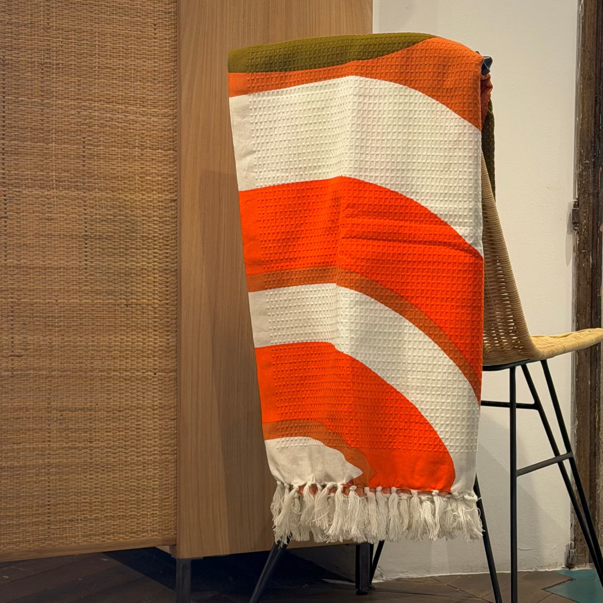 DRAP DE PLAGE NEBULEUSE ORANGE