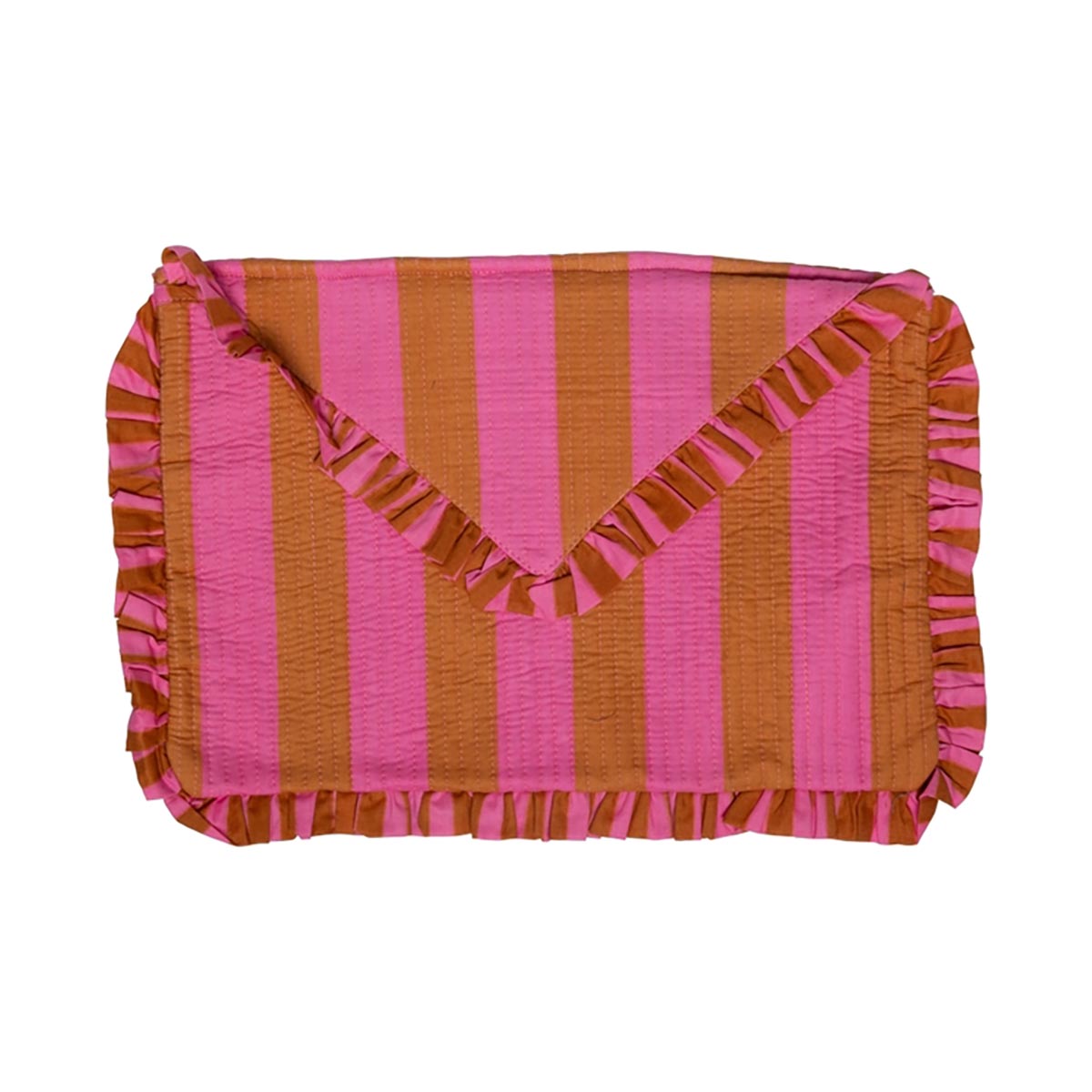 POCHETTE ORDINATEUR BRUN / ROSE