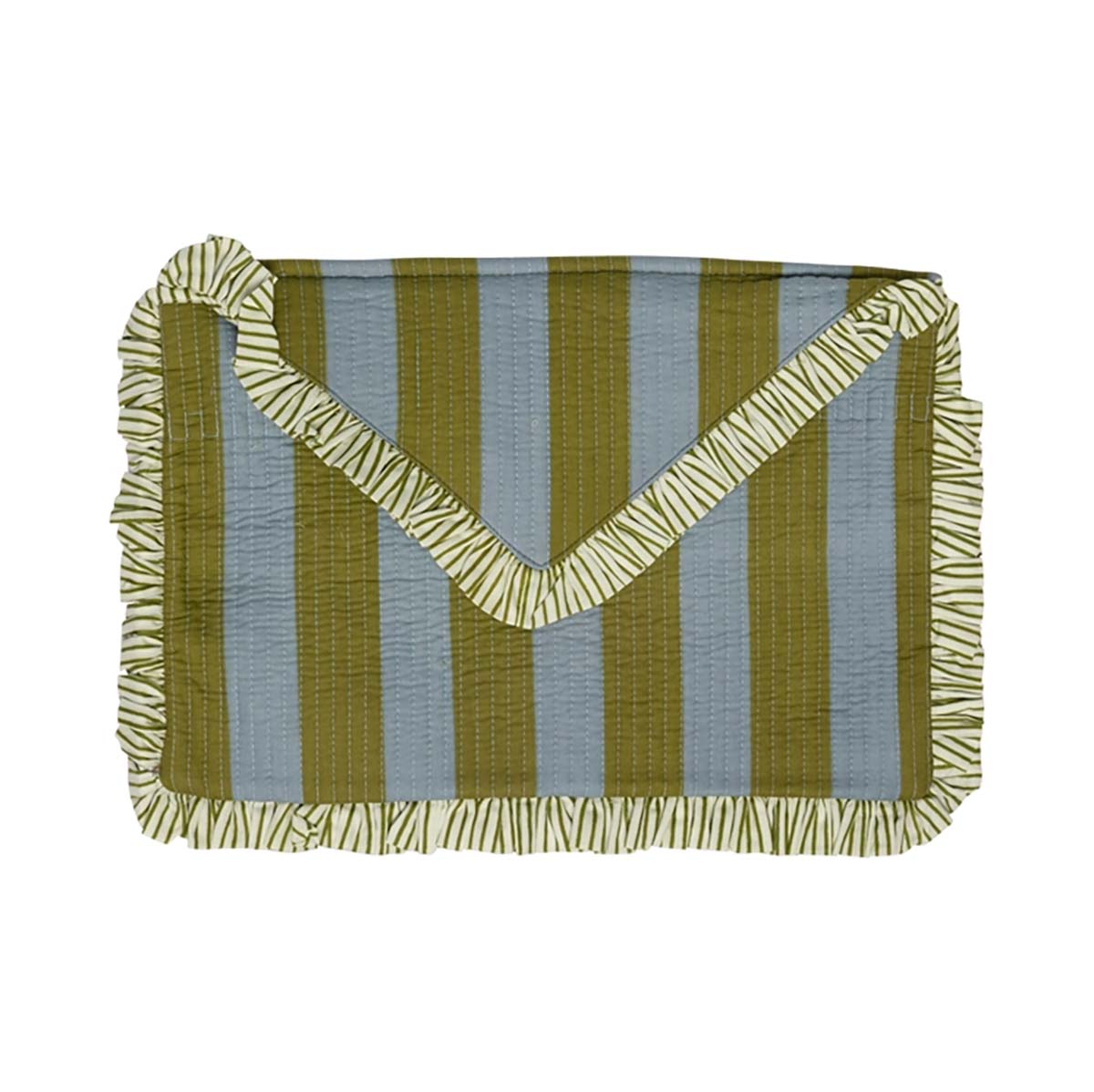 POCHETTE ORDINATEUR VERT / BLEU