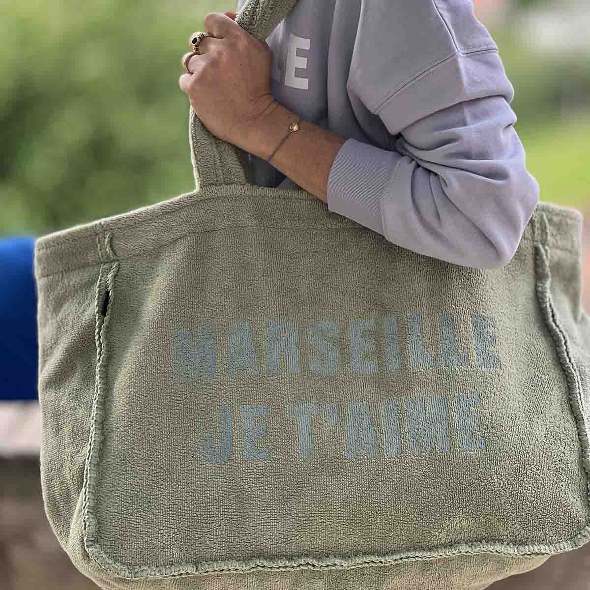 CABAS ÉPONGE MARSEILLE JE T'AIME - AMANDE