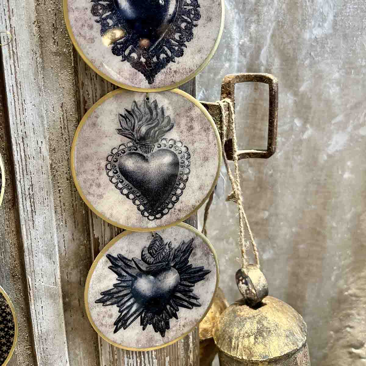 LOT 4 MÉDAILLONS - COEUR