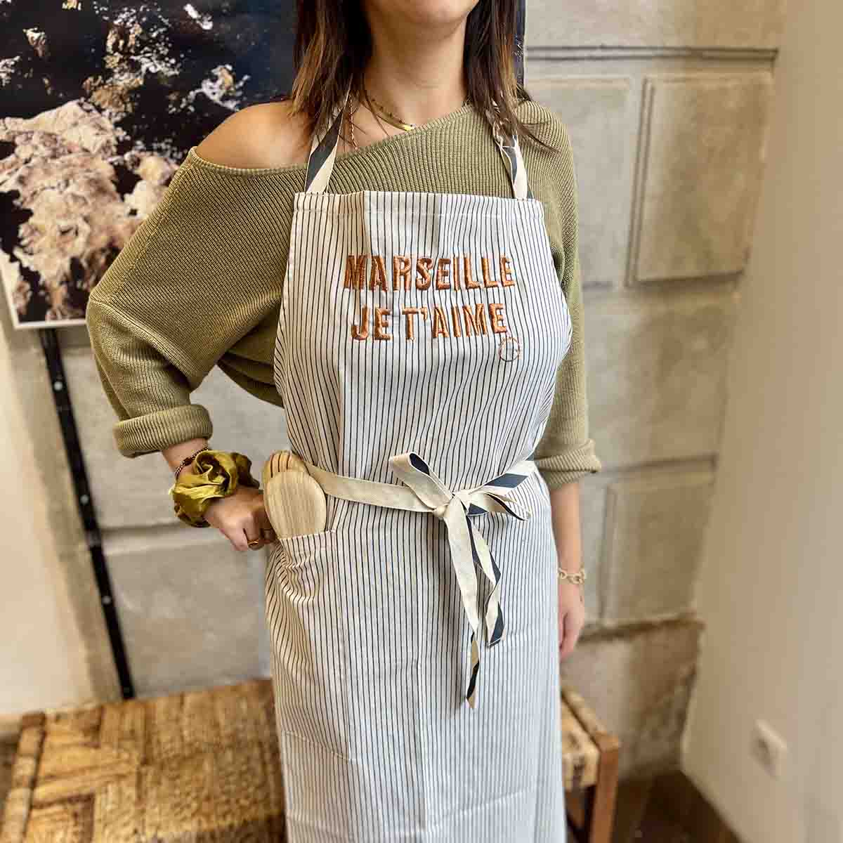 TABLIER MARSEILLE JE T'AIME