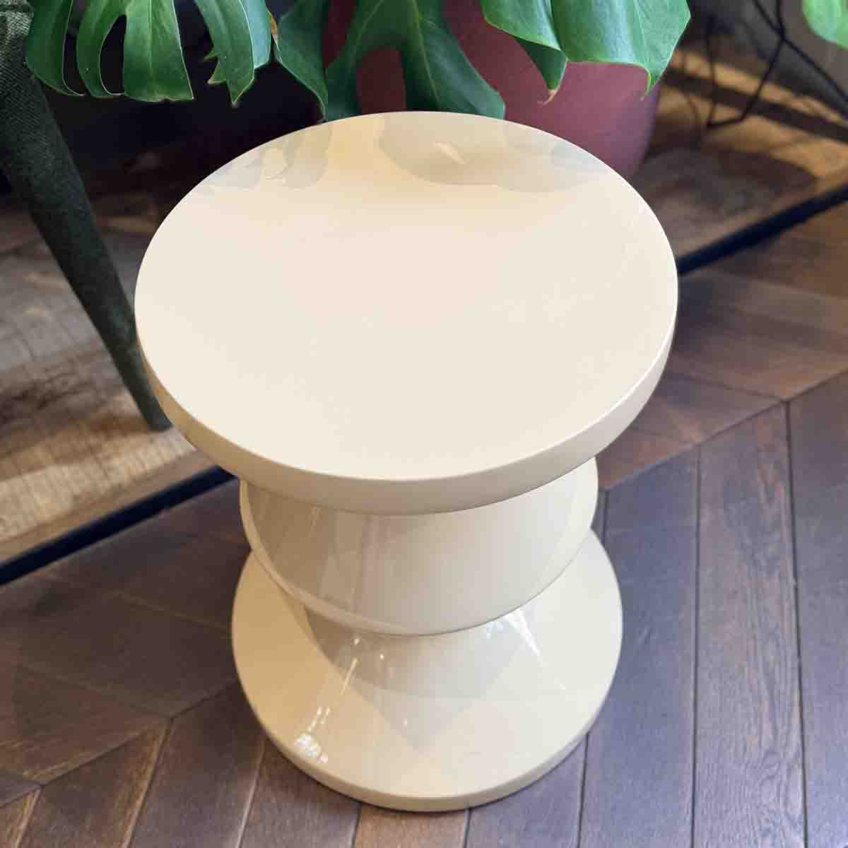 TABOURET ZIG ZAG - BEIGE