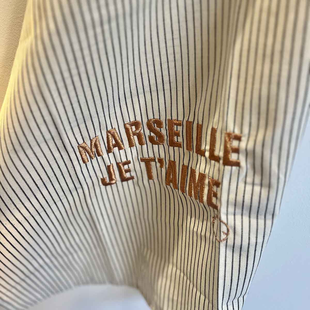 TORCHON MARSEILLE JE T'AIME