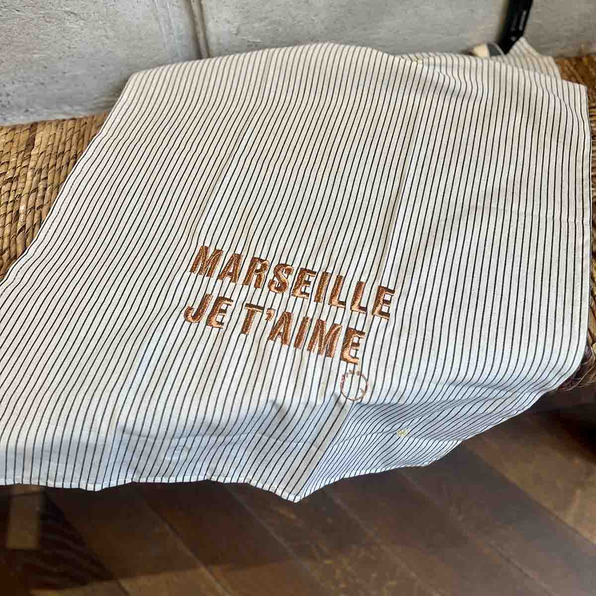 TORCHON MARSEILLE JE T'AIME