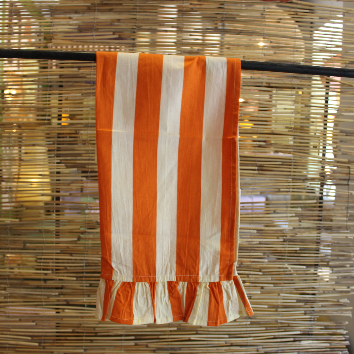 TORCHON ORANGE / BEIGE