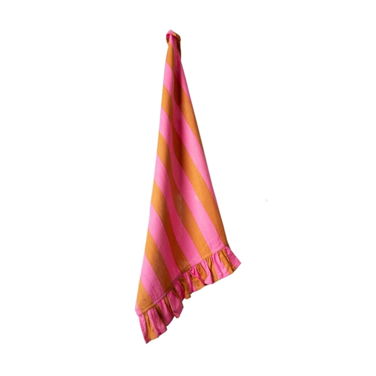TORCHON ROSE / MARRON
