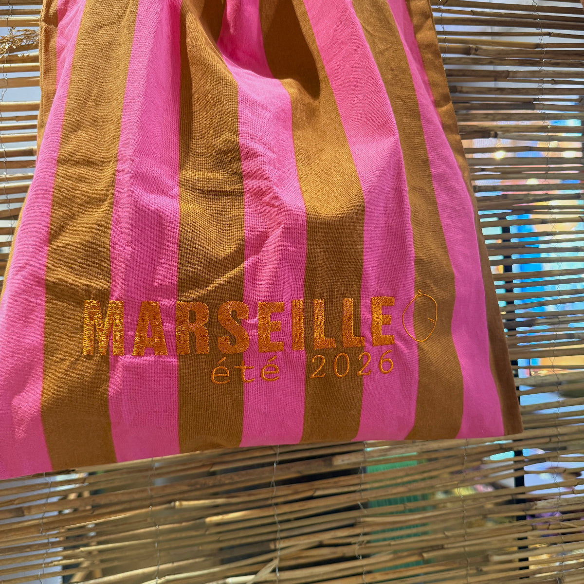 TOTE BAG BRODÉ SOPHIE FERJANI - MARSEILLE ÉTÉ 2026