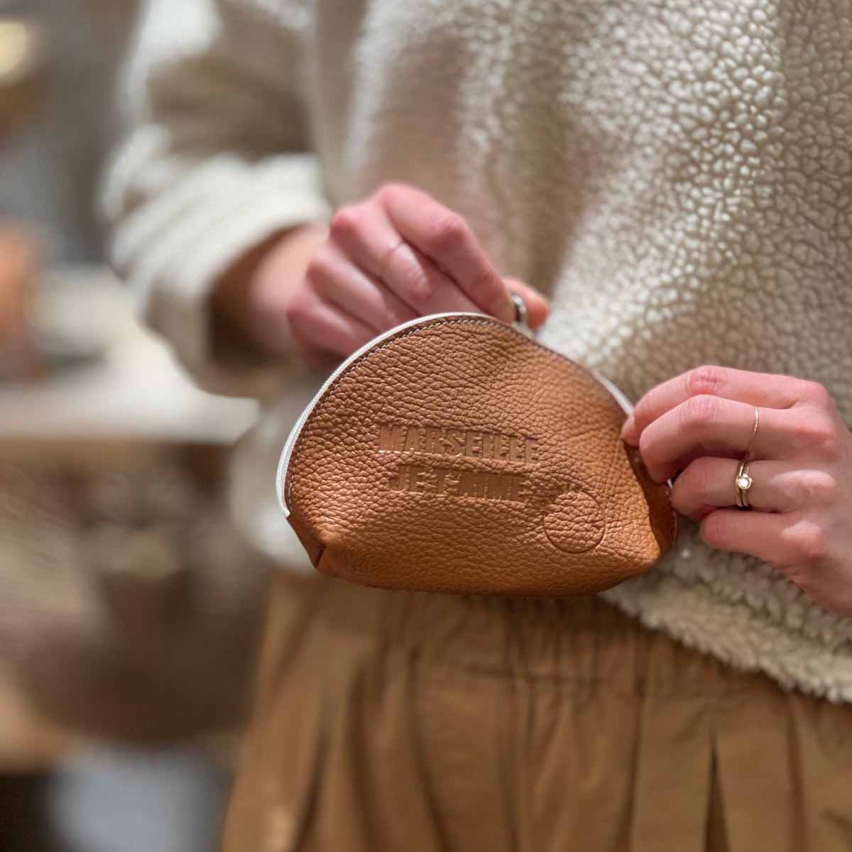 PORTE-MONNAIE EN CUIR - MARSEILLE JE T'AIME