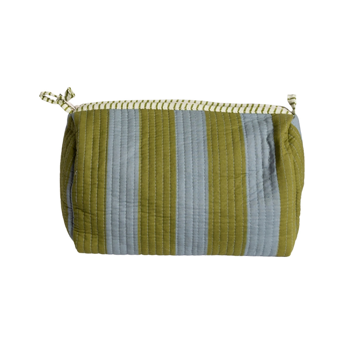 TROUSSE RAYURE VERT/BLEU