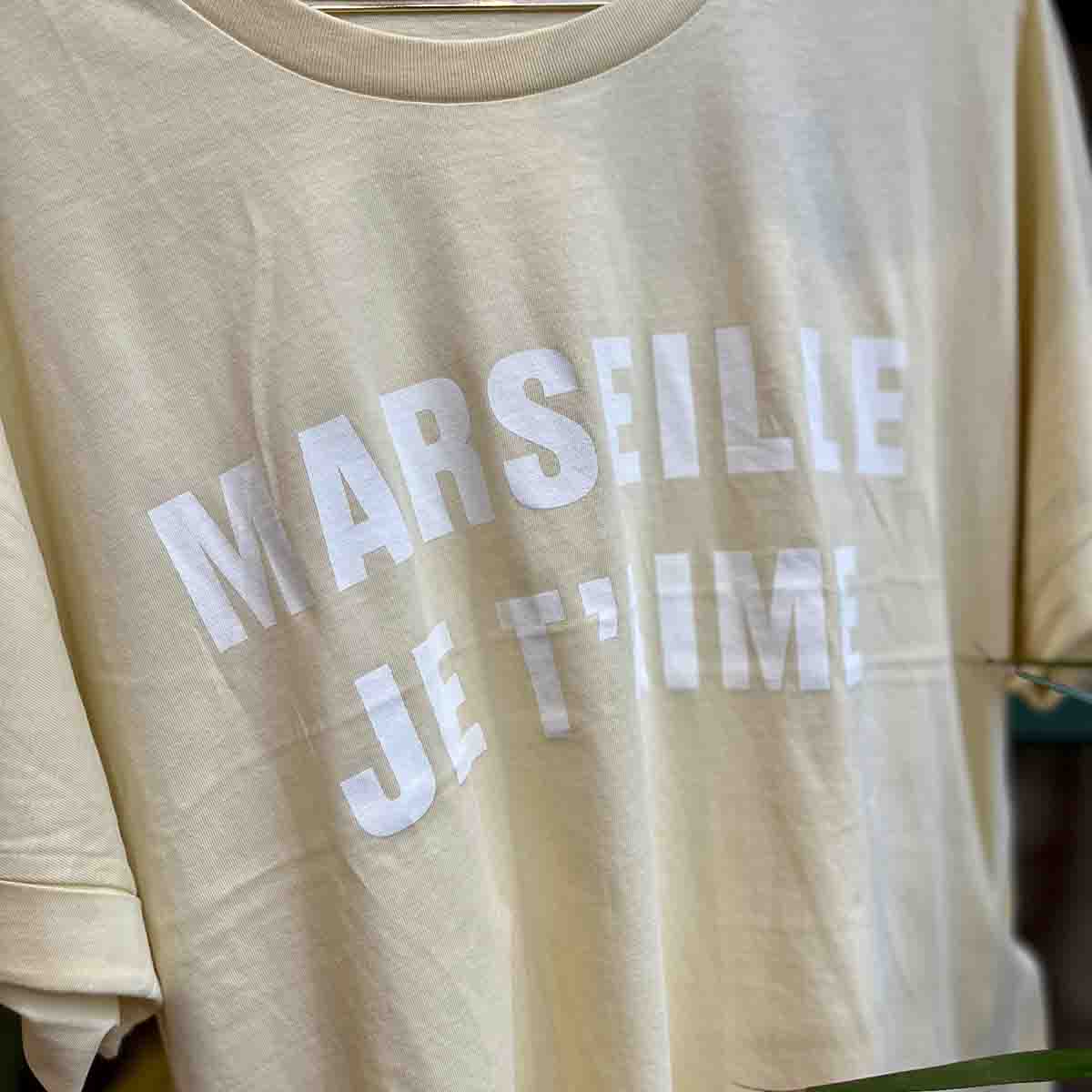 T-SHIRT MARSEILLE JE T'AIME - JAUNE